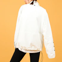 Details for MLB Unisex Half-Zip Baseball Track Jacket White Long Sleeve 31JPU6131-50W