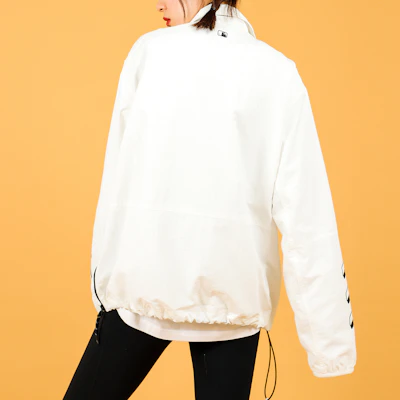 MLB Unisex Half-Zip Baseball Track Jacket White Long Sleeve 31JPU6131-50W Details for MLB Unisex Half-Zip Baseball Track Jacket White Long Sleeve 31JPU6131-50W