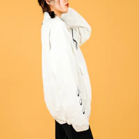 Sizing MLB Unisex Half-Zip Baseball Track Jacket White Long Sleeve 31JPU6131-50W