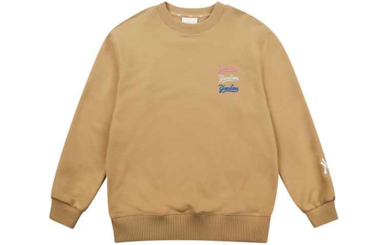 MLB Unisex Letter Pullover Sweatshirt Coffee Brown 31MT14111-50B