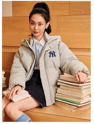 MLB 유니섹스 로고 후드 패딩 자켓 그레이 3ADJV0236-50GRS Shop MLB 유니섹스 로고 후드 패딩 자켓 그레이 3ADJV0236-50GRS