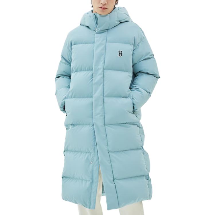 Shop MLB 男女连帽拉链加厚外套 蓝色 3ADJB1336-43MTM