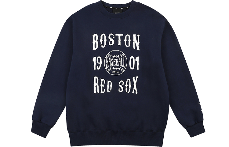 MLB Unisex Loose Fit Casual Crewneck Sweatshirt Navy Blue 31MT5A061-43N