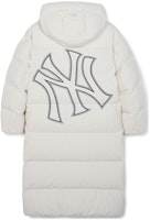MLB Unisex Matte White Hooded Long-Sleeve Mid-Length Down Jacket 3ADJB1836-50CRS MLB Unisex Matte White Hooded Long-Sleeve Mid-Length Down Jacket 3ADJB1836-50CRS