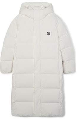 MLB 유니섹스 매트 화이트 후드 롱슬리브 미드롱 다운 자켓 3ADJB1836-50CRS Lookbook MLB 유니섹스 매트 화이트 후드 롱슬리브 미드롱 다운 자켓 3ADJB1836-50CRS