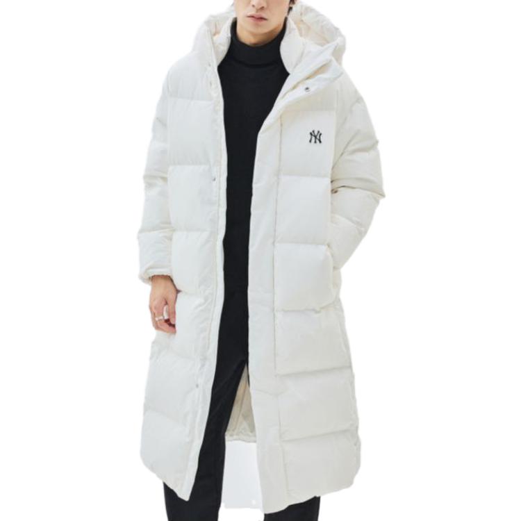 Purchase MLB 유니섹스 매트 화이트 후드 롱슬리브 미드롱 다운 자켓 3ADJB1836-50CRS