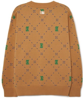 MLB Unisex Sand Yellow Letter Knit Cardigan Pullover Sweater for Couples. 3AKCM0431-43SAS Lookbook MLB Unisex Sand Yellow Letter Knit Cardigan Pullover Sweater for Couples. 3AKCM0431-43SAS