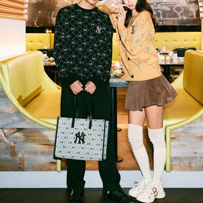 MLB Unisex Sand Yellow Letter Knit Cardigan Pullover Sweater for Couples. 3AKCM0431-43SAS Purchase MLB Unisex Sand Yellow Letter Knit Cardigan Pullover Sweater for Couples. 3AKCM0431-43SAS