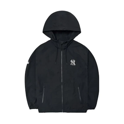 MLB Unisex Solid Windbreaker Jacket in Black 3AWJB5124-50BKS