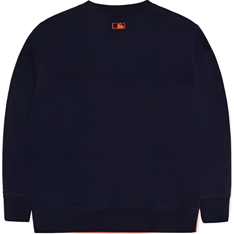 MLB Unisex Two-Tone Pullover Sweatshirt Orange - Casual Couple Wear 3AMTEC224-1- 圖 3