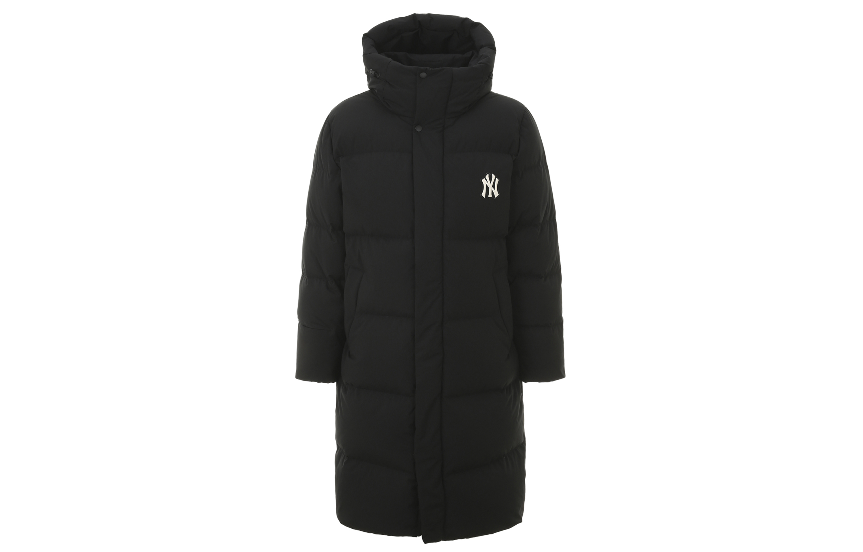 MLB Unisex Yankees Embroidered Long Loose Fit Down Parka Black 31DJ02961-50L
