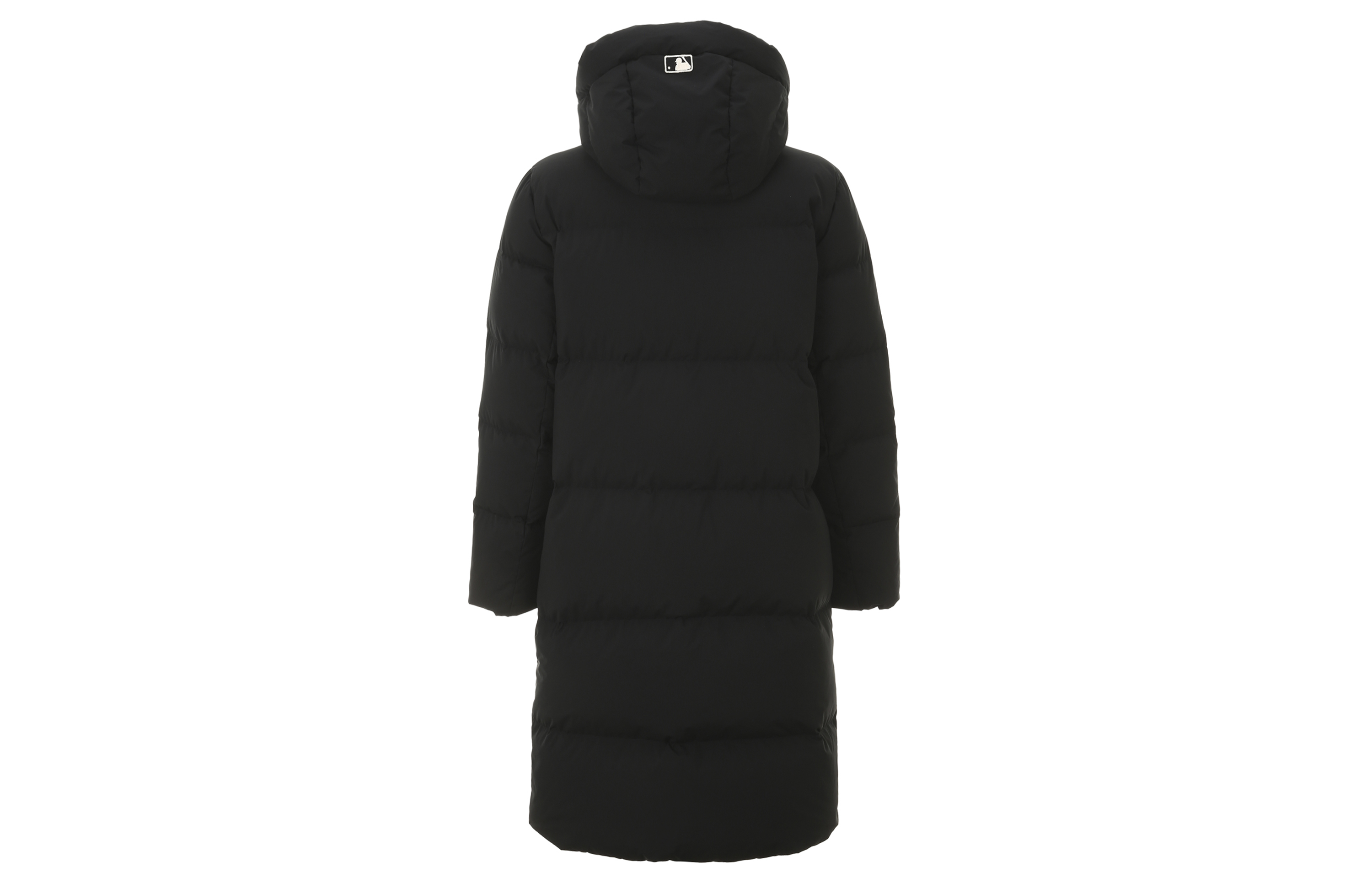 Lookbook MLB 男女通用洋基刺绣宽松长款羽绒大衣 黑色 31DJ02961-50L