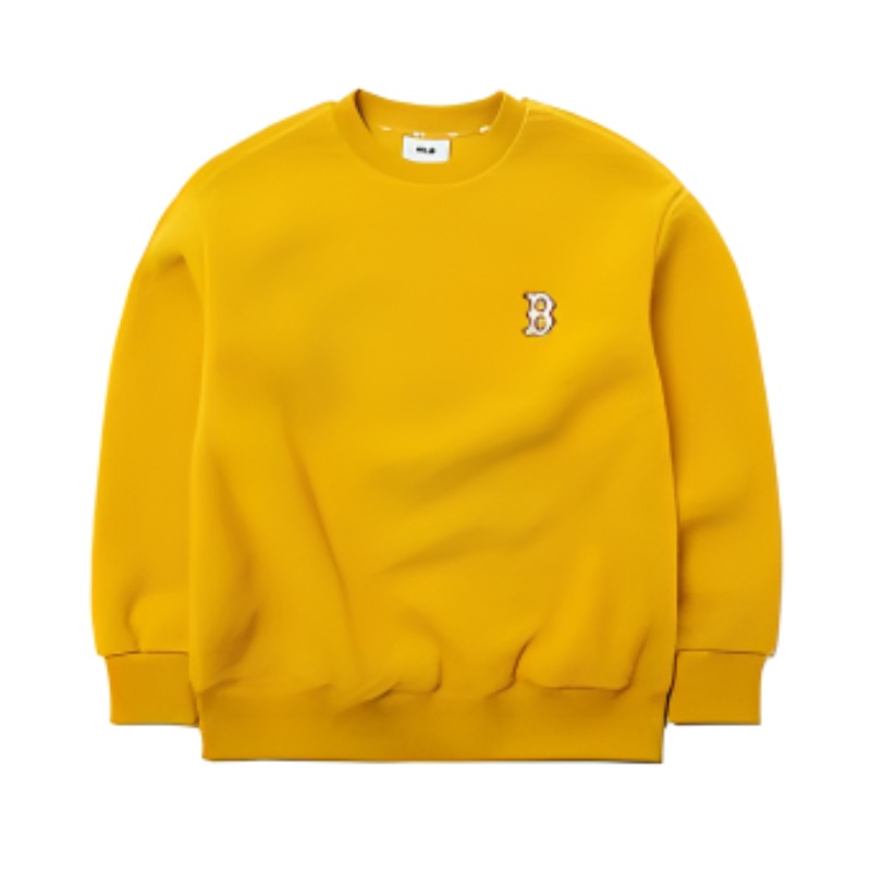 MLB Unisex Yellow Crewneck Sweatshirt with Embroidered Bear Design 3AMTEC816-1 圖 3