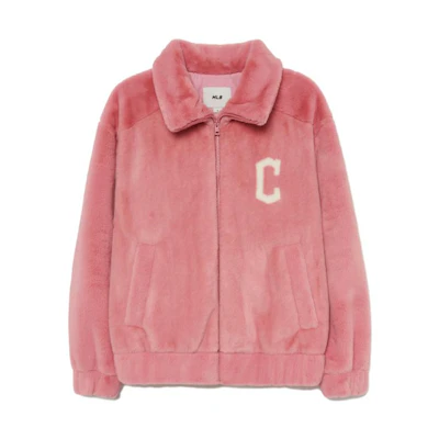 MLB Varsity Cleveland Guardians Letter Print Collared Long Sleeve Jacket Unisex 3AFDV0236-45PKM