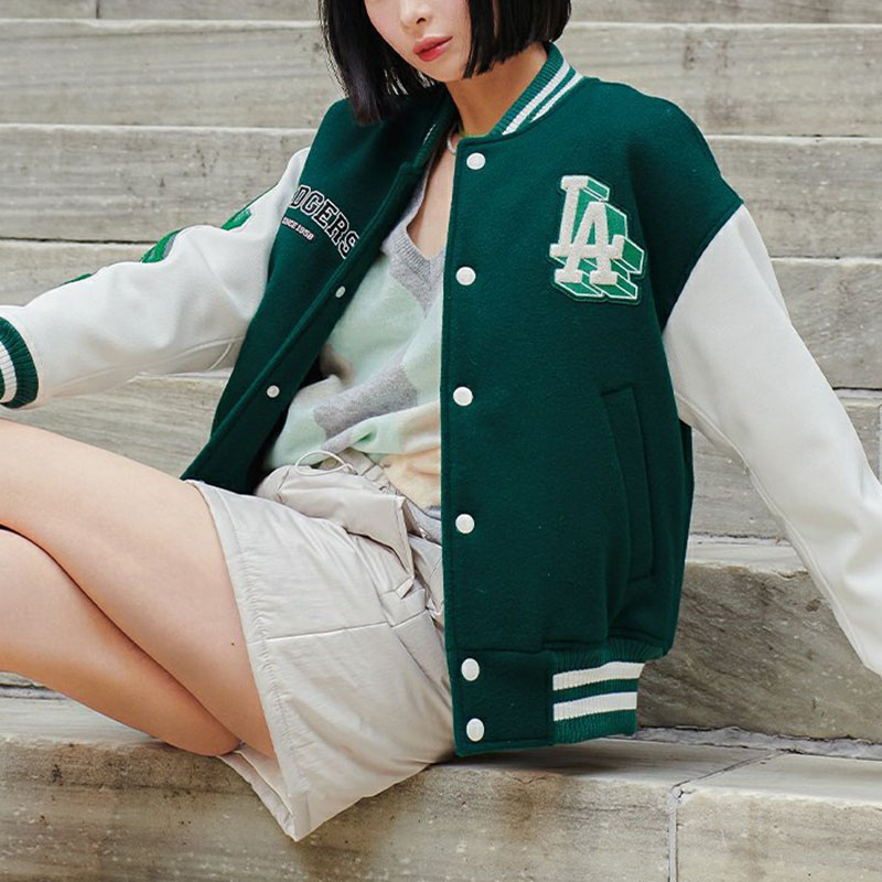 Shop Chaqueta Varsity MLB LA Dodgers Verde Unisex FW23 Béisbol. 3AJPV0234-07GND