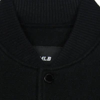 Purchase MLB Varsity New York Yankees Black Logo Casual Unisex Long Sleeve Jacket 3AJPV0151-50BKS