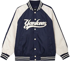 MLB Varsity New York Yankees Outdoor Casual Jacket Unisex Navy Blue. 3AJPV0244-50NYS MLB Varsity New York Yankees Outdoor Casual Jacket Unisex Navy Blue. 3AJPV0244-50NYS