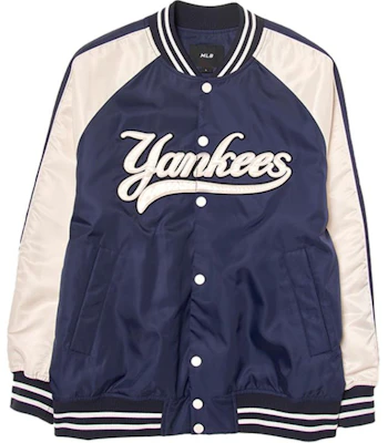 MLB纽约洋基户外休闲棒球夹克男女通用海军蓝. 3AJPV0244-50NYS Order MLB纽约洋基户外休闲棒球夹克男女通用海军蓝. 3AJPV0244-50NYS