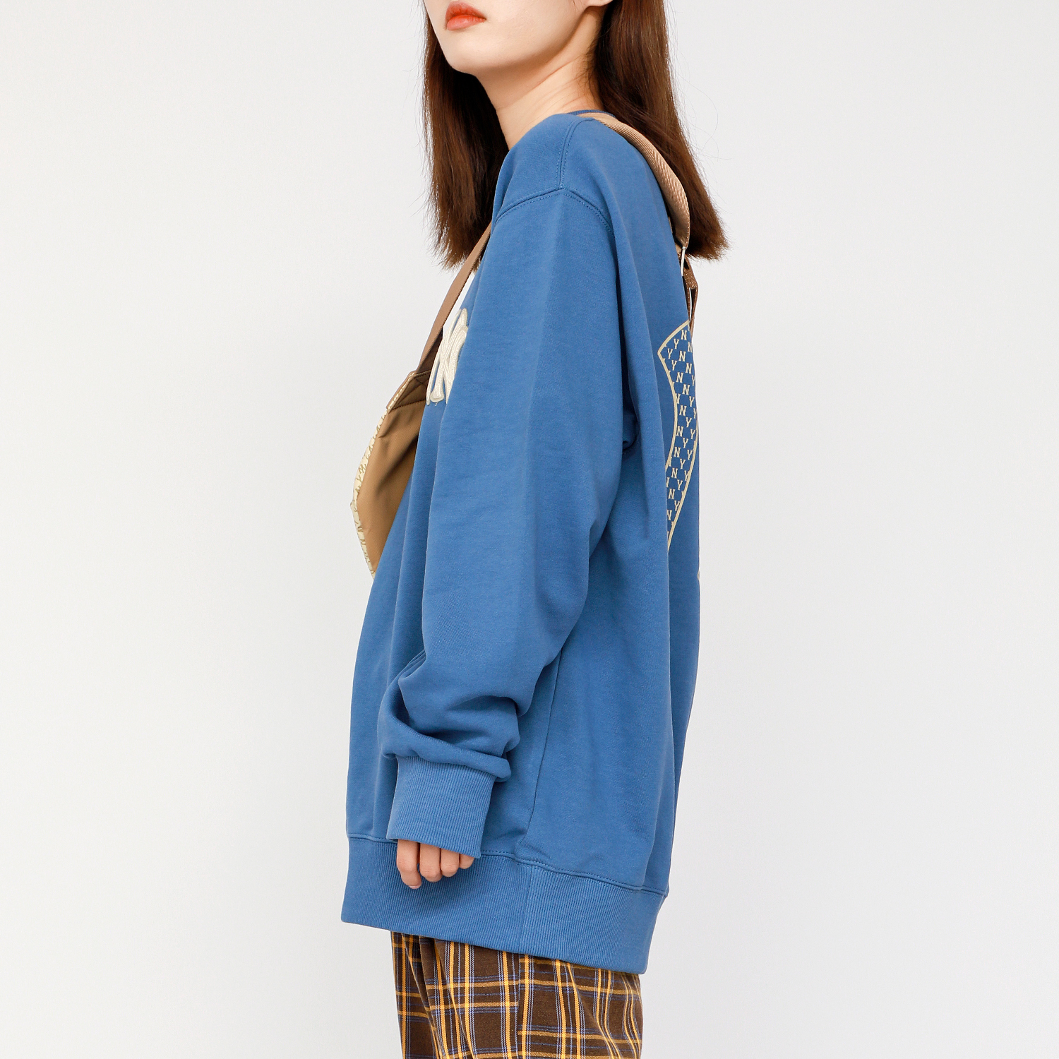 MLB Vintage Blue Crewneck Sweatshirt with Graphic Print - Unisex 3AMTM0114-50BLD 圖 5