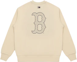 MLB Vintage Boston Red Sox Beige Crewneck Sweatshirt Unisex 3AMTM0114-43BGS MLB Vintage Boston Red Sox Beige Crewneck Sweatshirt Unisex 3AMTM0114-43BGS