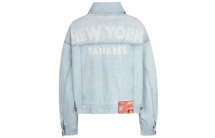 MLB Vintage Denim Loose Fit Jacket Unisex Blue 31JPN4011-50U 圖 3
