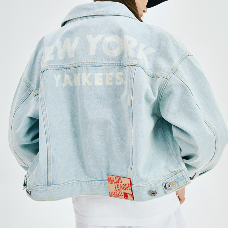MLB Vintage Denim Loose Fit Jacket Unisex Blue 31JPN4011-50U 圖 7