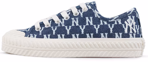 MLB Vintage Floral Chunky Sole Washed Denim Low Top 'Navy' 32SHPM111-50N MLB Vintage Floral Chunky Sole Washed Denim Low Top 'Navy' 32SHPM111-50N