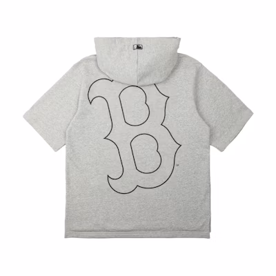 MLB Vintage Letter Print Oversized Sweatshirt Unisex - Gray 31HD52131-43M