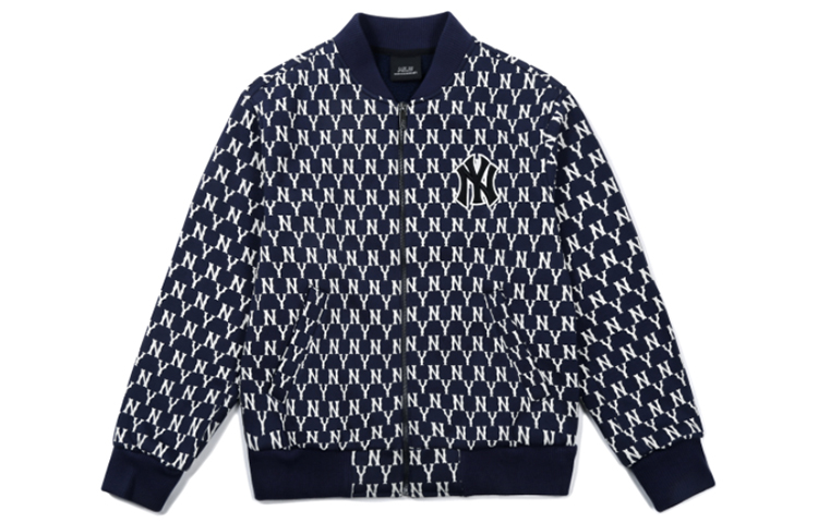 MLB Vintage Monogram New York Yankees Navy Baseball Jacket Unisex 31JPM3061-50N
