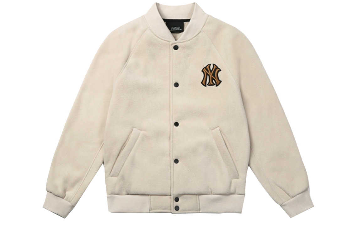 Order MLB 白色羊羔絨棒球外套 男女通用 31JP05061-50B