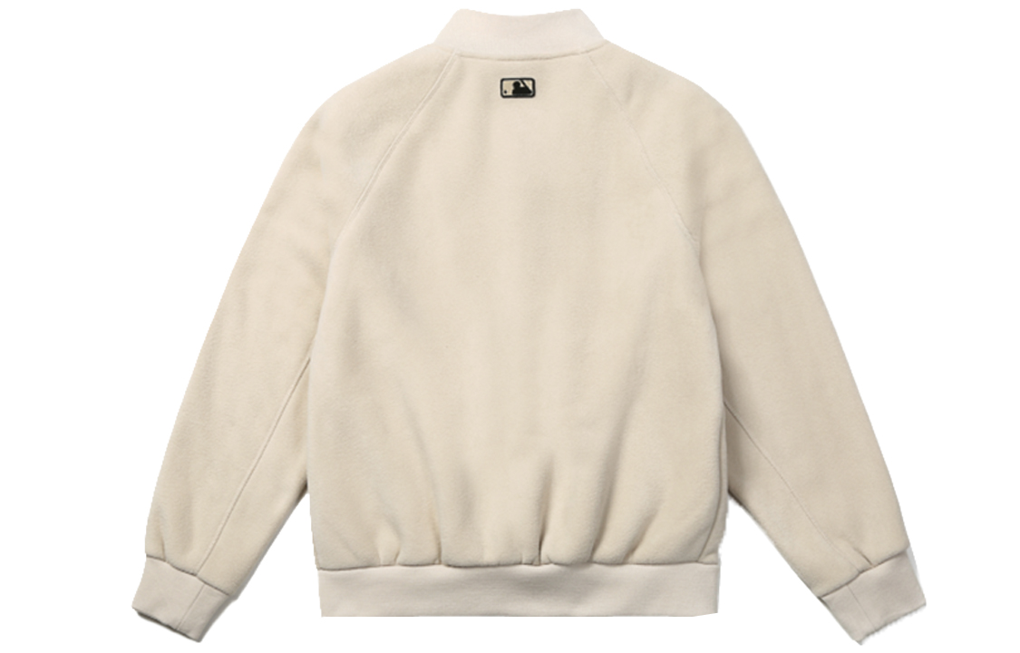 Lookbook MLB 白色羊羔絨棒球外套 男女通用 31JP05061-50B