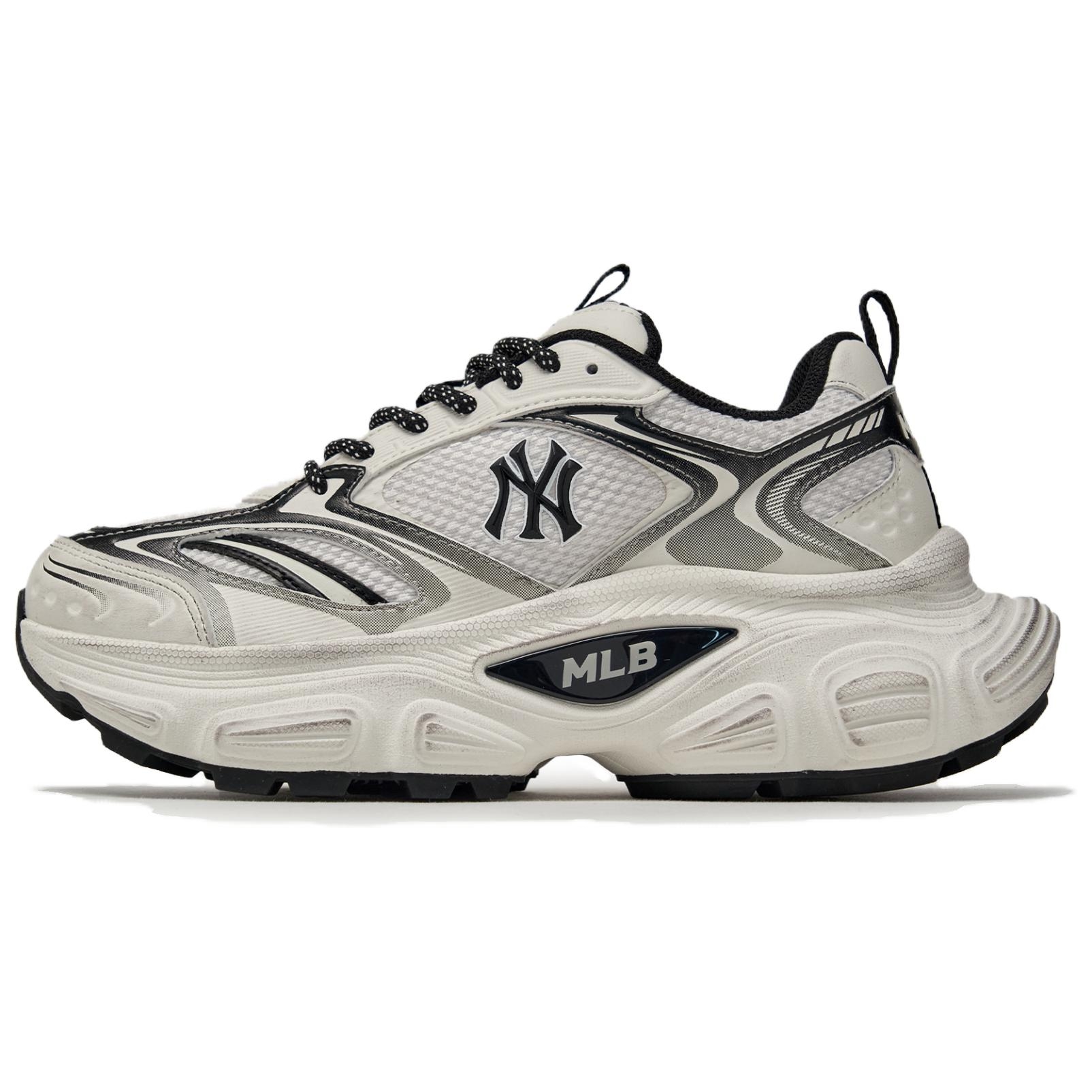 MLB Winner Chunky Retro Dad Shoes White - High-Top Platform Sneakers 3ASHWC36N-50WHS