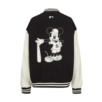 MLB Disney Black Unisex Baseball Jacket Collaboration 31JPK2011-50L
