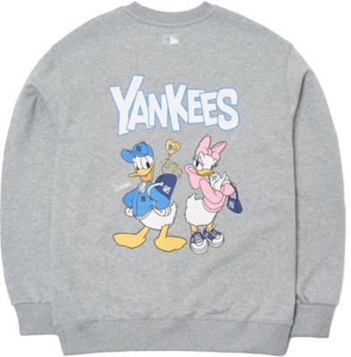 MLB x 迪士尼联名洋基唐老鸭灰色男女同款卫衣 3AMTD1114-50MGS Buy MLB x 迪士尼联名洋基唐老鸭灰色男女同款卫衣 3AMTD1114-50MGS