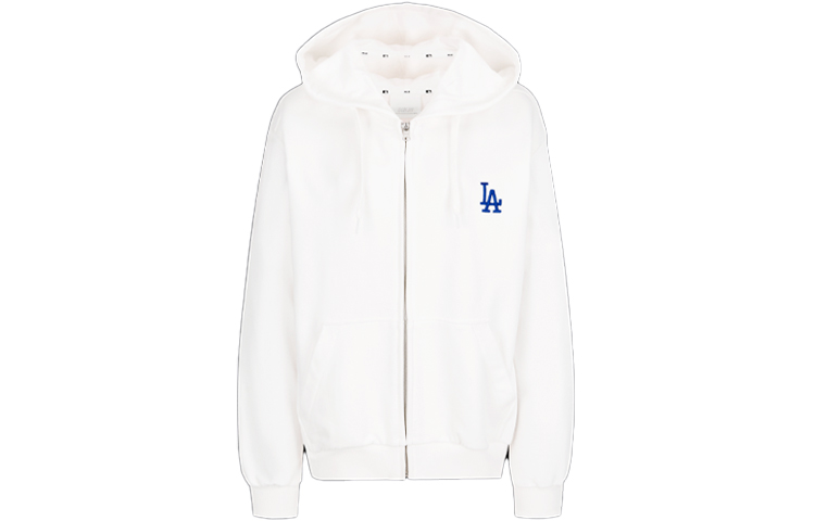 MLB Disney Collaboration Cartoon Zip Hoodie Unisex White 31TRK1031-07I