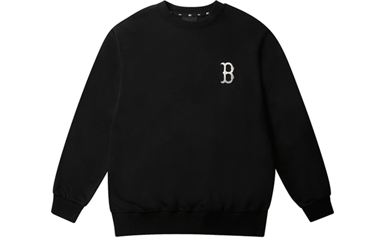 MLB Disney Collaboration Unisex Letter Crewneck Long Sleeve Sweatshirt Black 31MTK1041-43L 圖 3