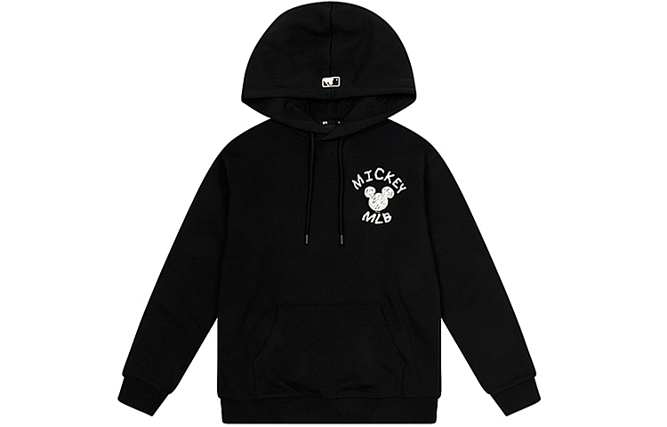 MLB Disney Mickey Hoodie Black Unisex Collaboration 31HDK1041-50L