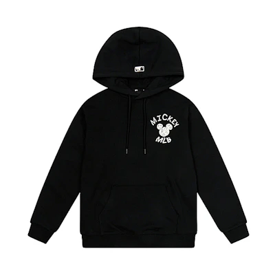 MLB Disney Mickey Hoodie Black Unisex Collaboration 31HDK1041-50L
