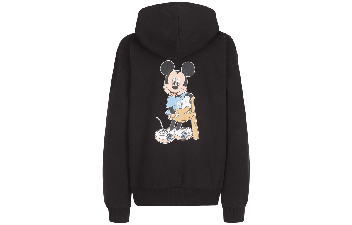 MLB Disney Yankees Zip-Up Hoodie Black Unisex Collaboration 31TRK1031-50L 圖 3