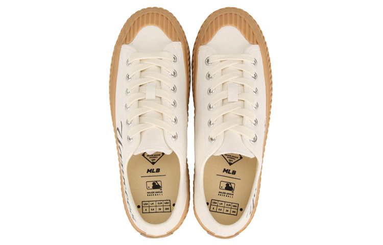 Shop MLB x LA 다저스 캔버스 화이트브라운 32SHP6011-50W