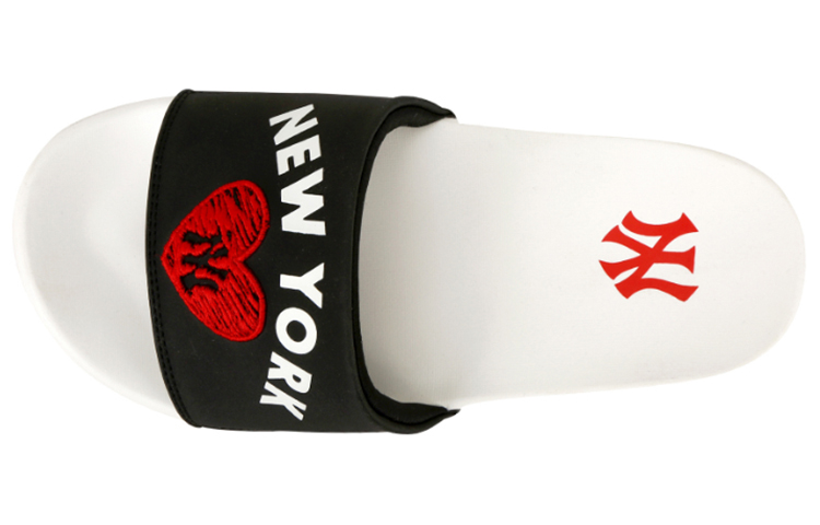 MLB Los Angeles Dodgers Slide Sandal 'Black White' 圖 2