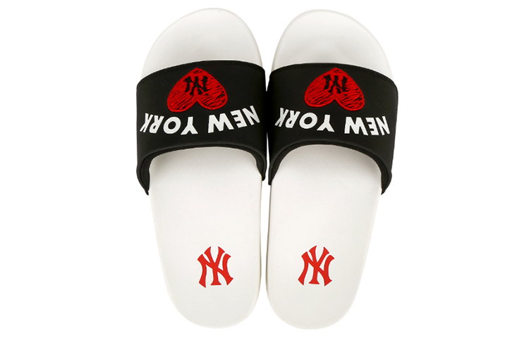 MLB Los Angeles Dodgers Slide Sandal 'Black White' 圖 4