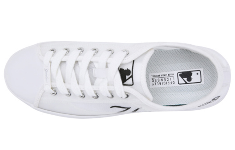 MLB New York Yankees Canvas Sneaker 'White' 圖 2