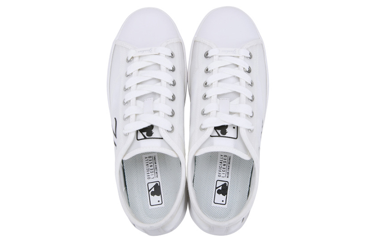 MLB New York Yankees Canvas Sneaker 'White' 圖 3