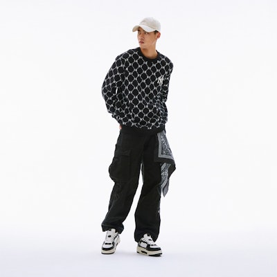 MLB x New York Yankees Retro Low 'Negro Comfort' zapatillas deportivas 3ASXCLS4N-50BKS 3