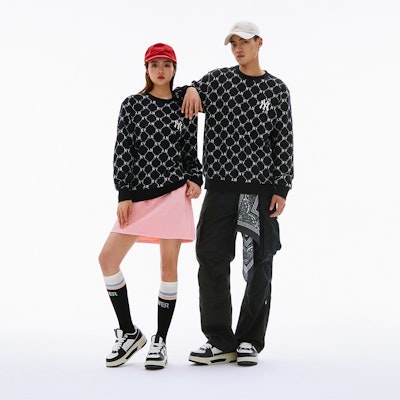 MLB x New York Yankees Retro Low 'Negro Comfort' zapatillas deportivas 3ASXCLS4N-50BKS 4