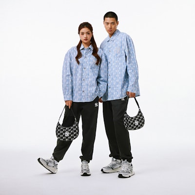 MLB x 뉴욕 양키스 실버 스니커즈 3ARNCRL4N-50SIS 3