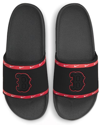 MLB x Nike OffCourt 拖鞋 '波士顿红袜' DH6994-001 Lookbook MLB x Nike OffCourt 拖鞋 '波士顿红袜' DH6994-001