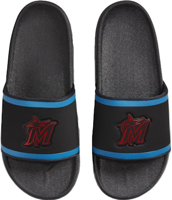 MLB x 나이키 오프코트 슬라이드 (마이애미 말린스) DH6984-002 Lookbook MLB x 나이키 오프코트 슬라이드 (마이애미 말린스) DH6984-002