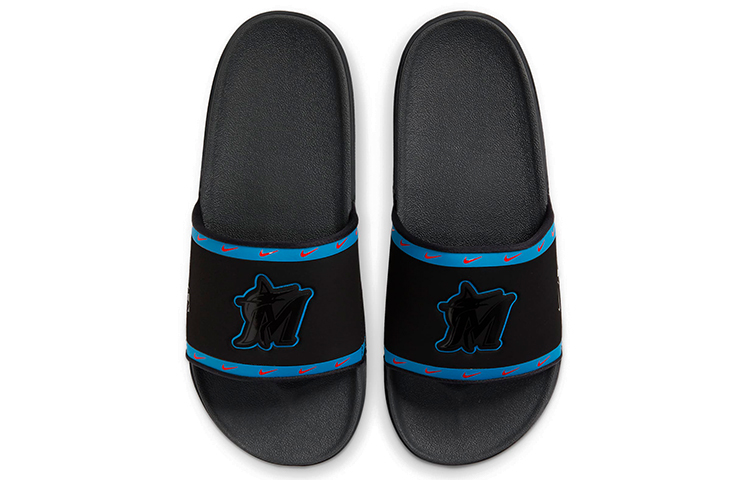 Shop MLB x Nike OffCourt Slide 'Miami Marlins' Sandalias Deportivas DH6984-001